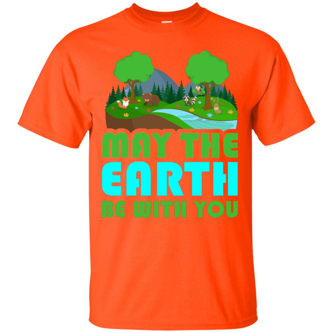 May The Earth Be With You Earth Day T-shirt Orange