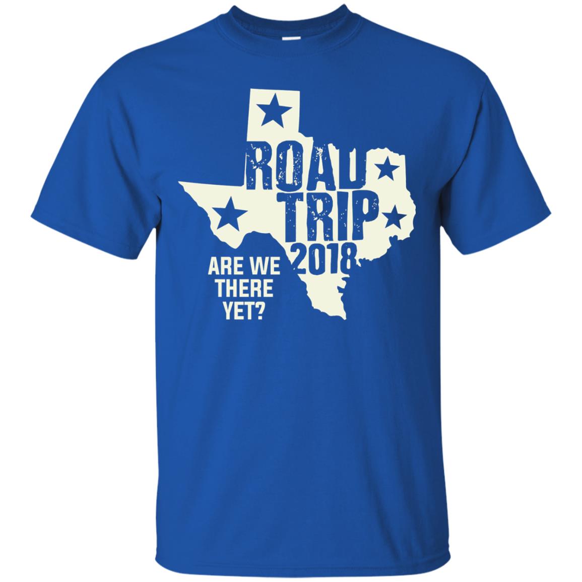 Texas Road Trip 2018 Funny Family Vacation Shirt Royal