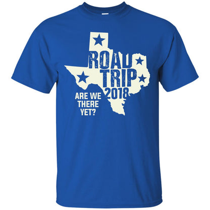 Texas Road Trip 2018 Funny Family Vacation Shirt Royal