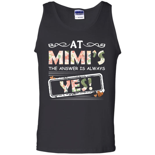 At Mimi_s The Answer Is Always Yes Mimi Shirt For Grandkids Black