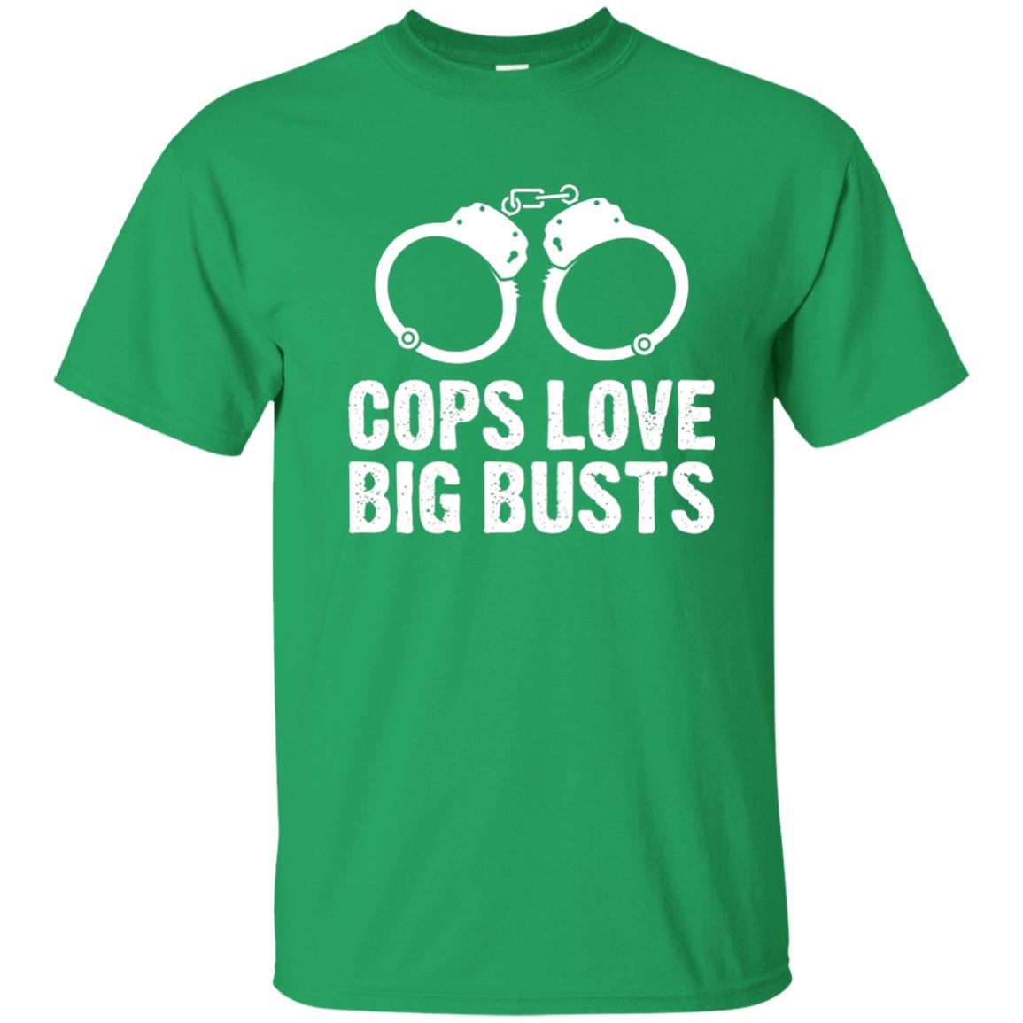 Cops Love Big Busts Usa Police Shirt Irish Green