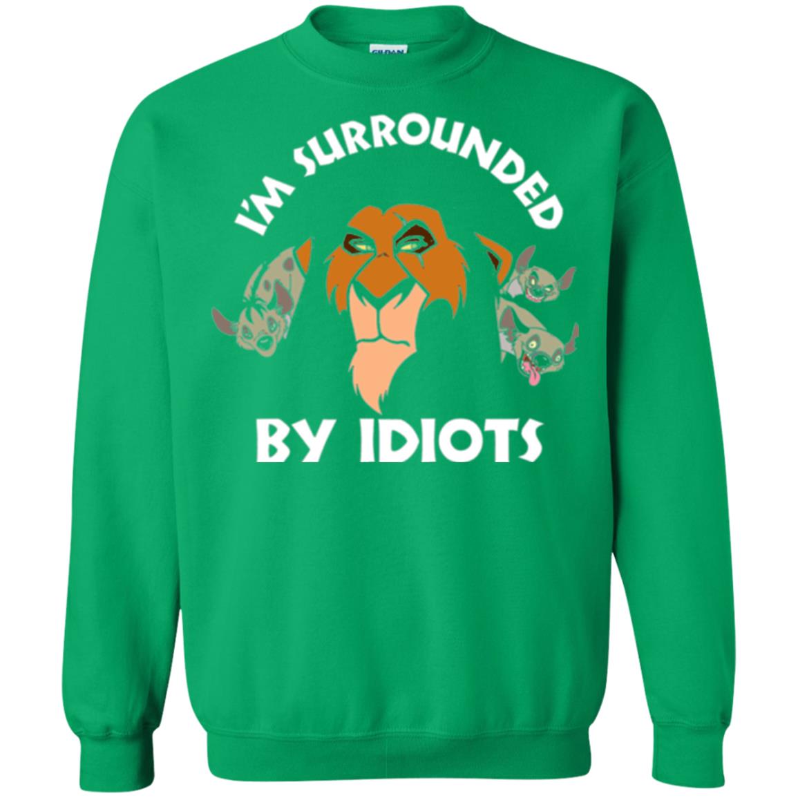 Disney Lion King T-shirt Scar Surrounded By Idiots Irish Green