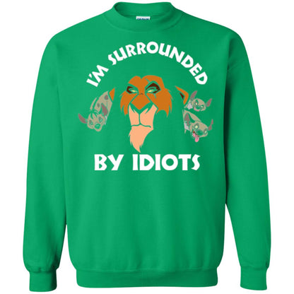 Disney Lion King T-shirt Scar Surrounded By Idiots Irish Green