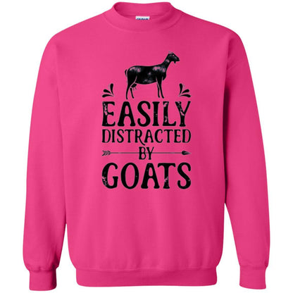 Goat Lover T-shirt Easily Distracted By Goats Heliconia