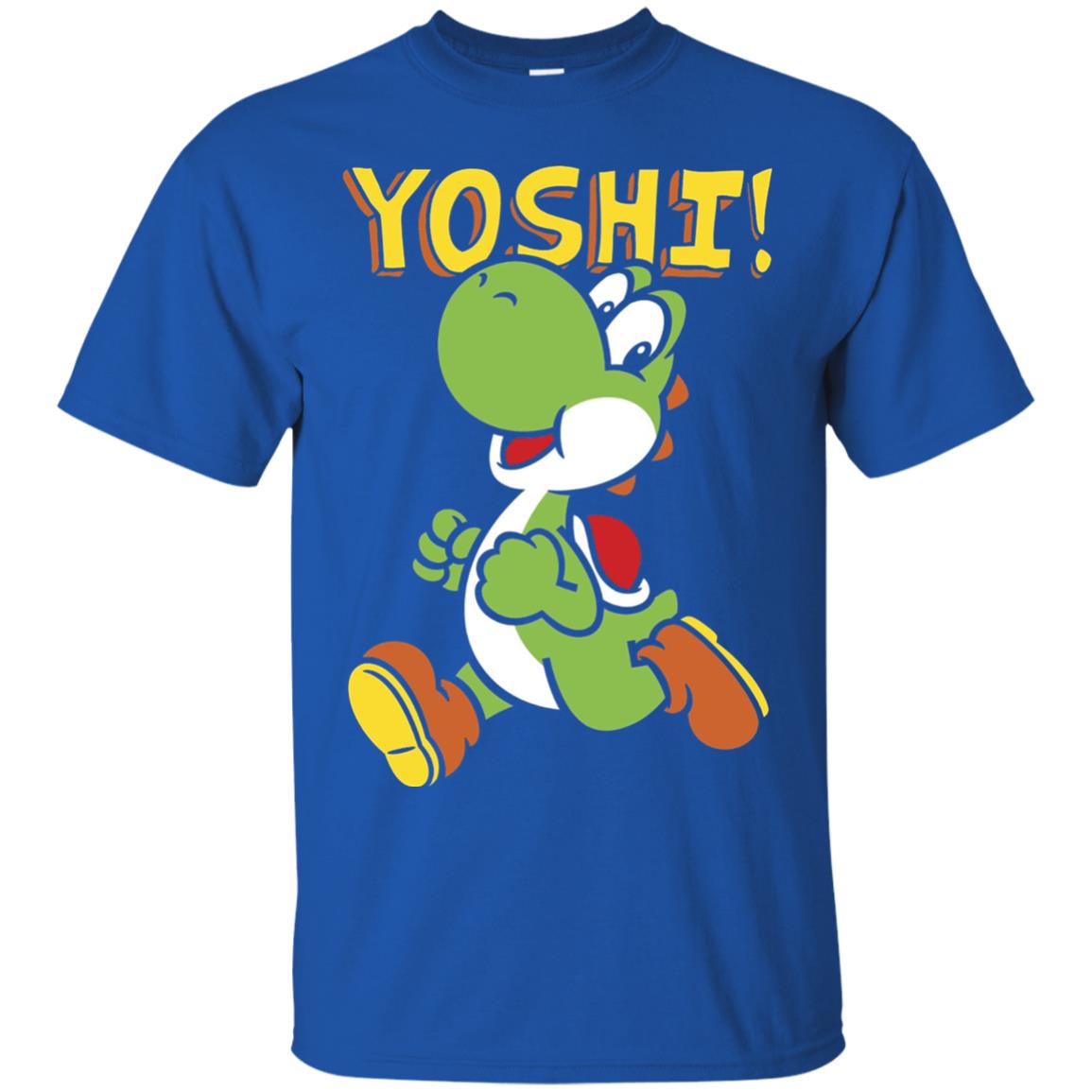 Nintendo Super Mario Yoshi Intro Jump Graphic T-shirt Royal