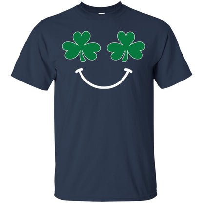 Saint Patrick's Day T-shirt Smiling Shamrocks Navy