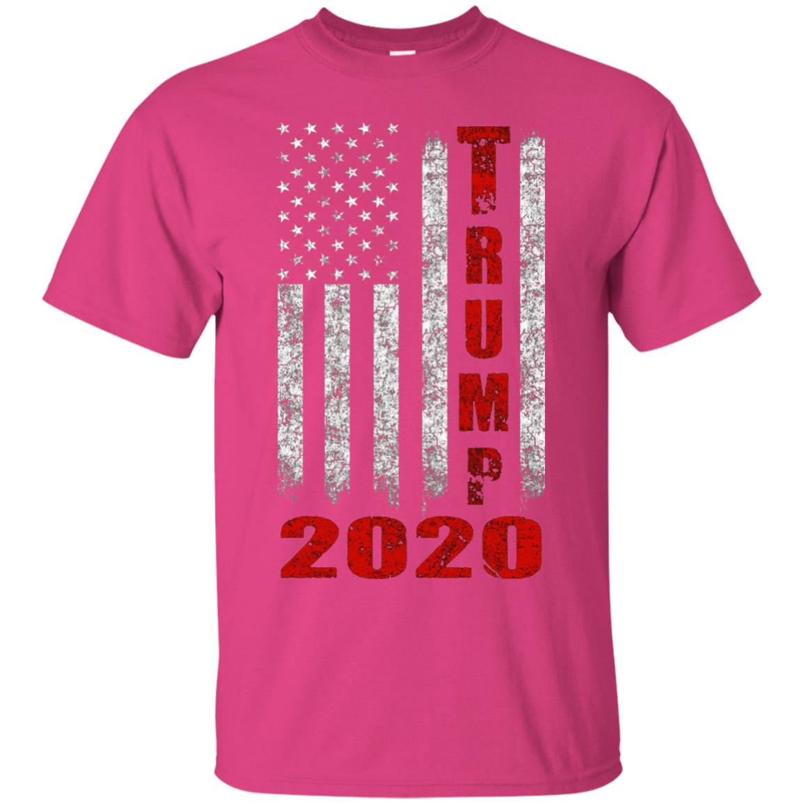 American Flag Vintage Design Trump 2020 T-shirt Heliconia