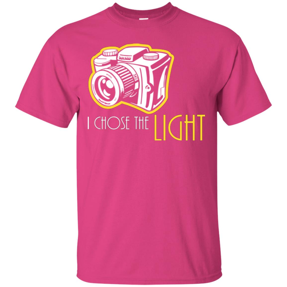Photographer T-shirt I Chose The Light Heliconia