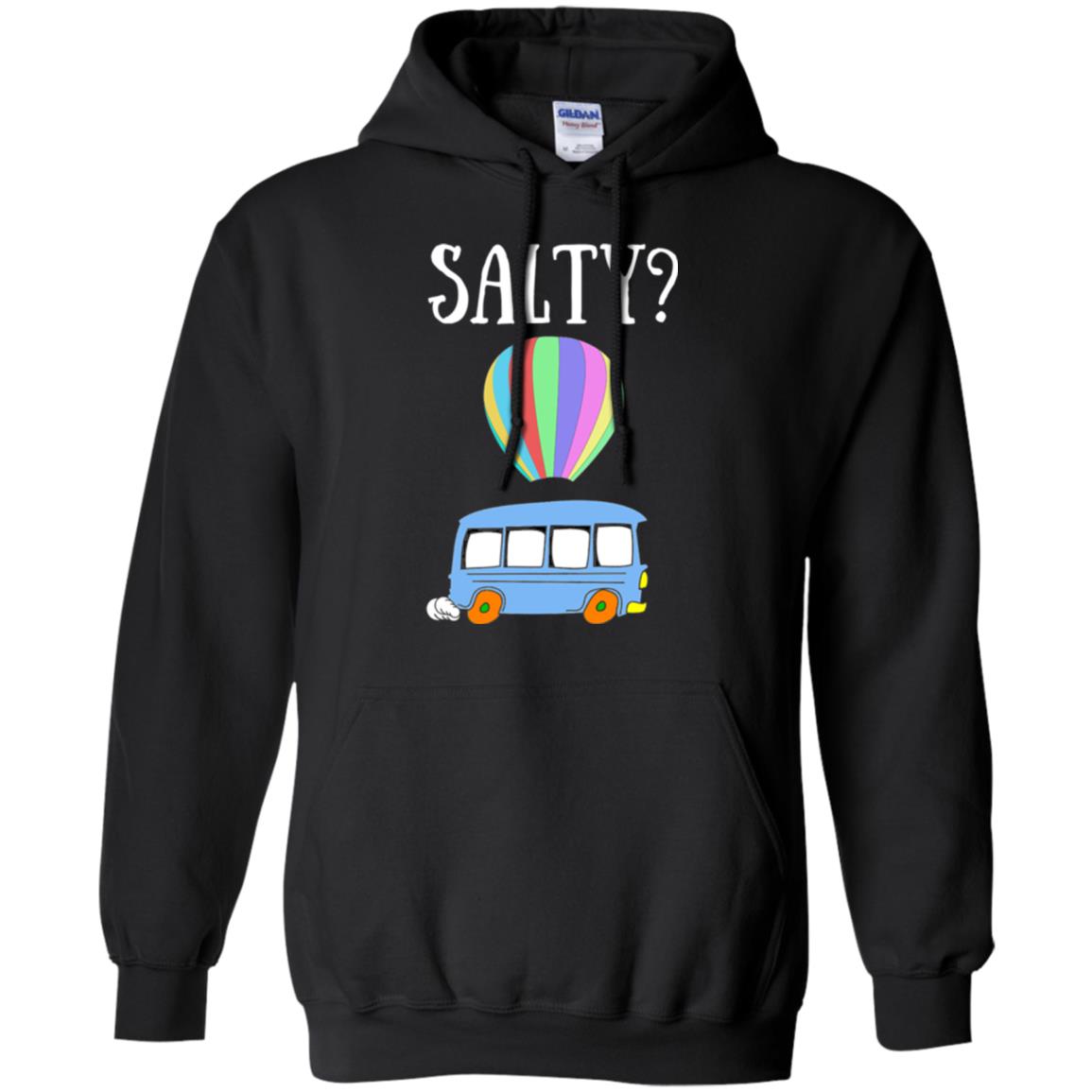 Salty Humorous Parody T-shirt Black