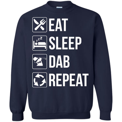 Funny Eat Sleep Dab Repeat T-shirt Navy