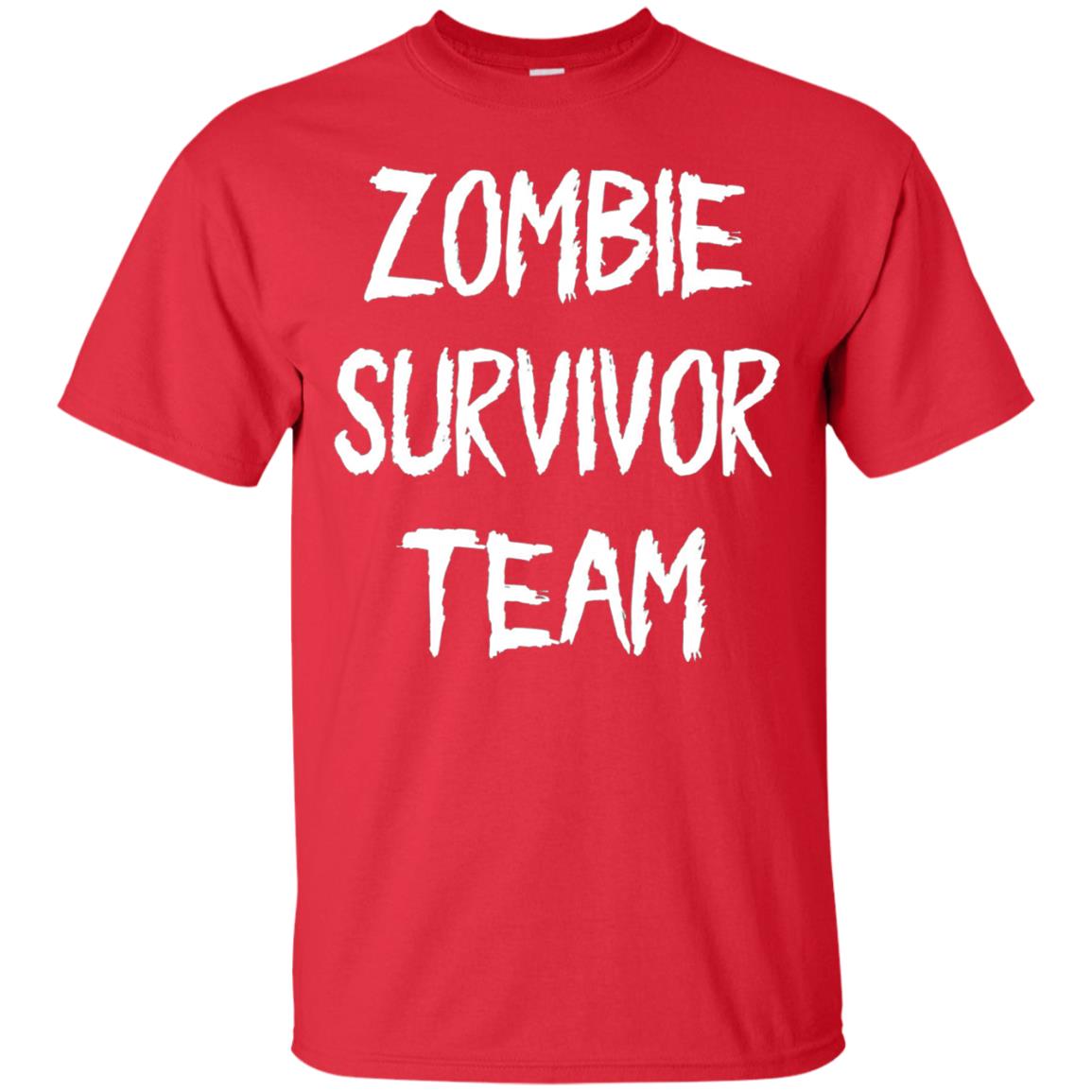 Zombie Lover T-shirt Zombie Survivor Team Red