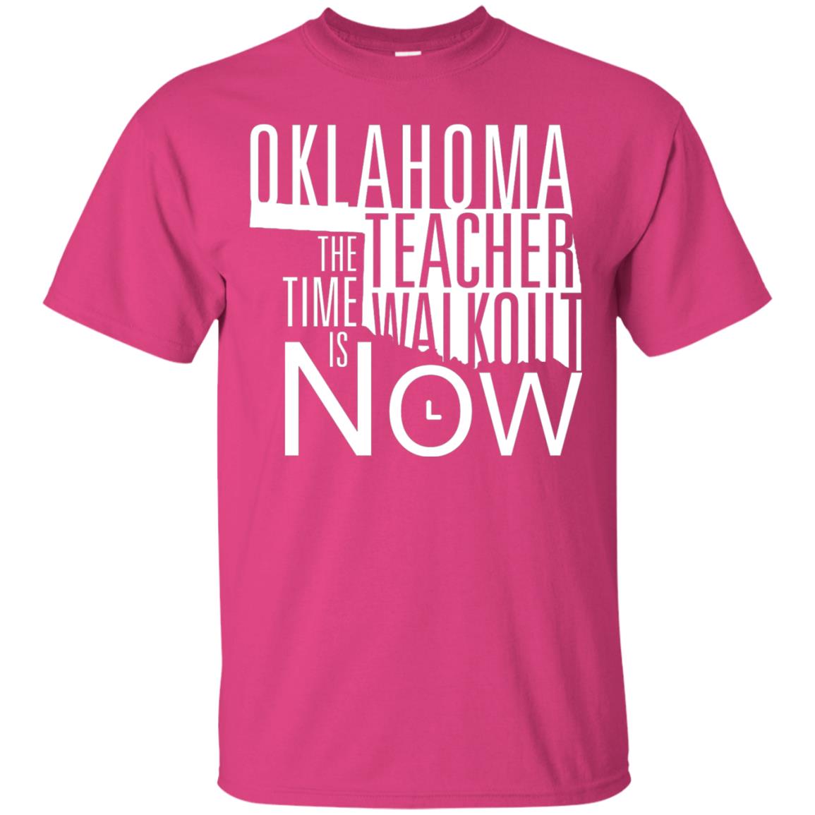 Oklahoma Teacher Waikout The Time Is Now Gun Control T-shirt Heliconia