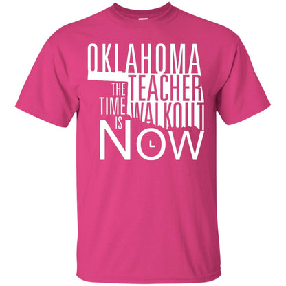 Oklahoma Teacher Waikout The Time Is Now Gun Control T-shirt Heliconia