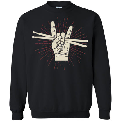 Drummer T-shirt Drumsticks Percussion Rock Black