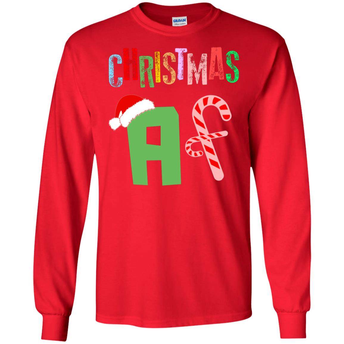 Chrismas Af X-mas Gift Shirt For Mens Or Womens Red
