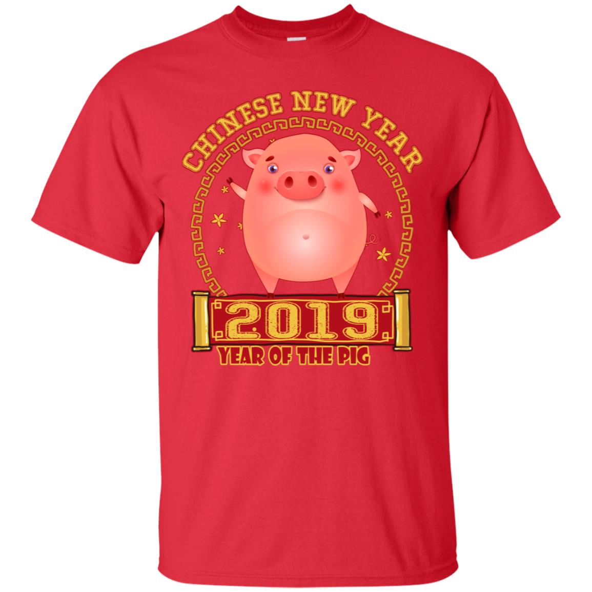 Chinese New Year Year 2019 Of The Pig Shirt Red