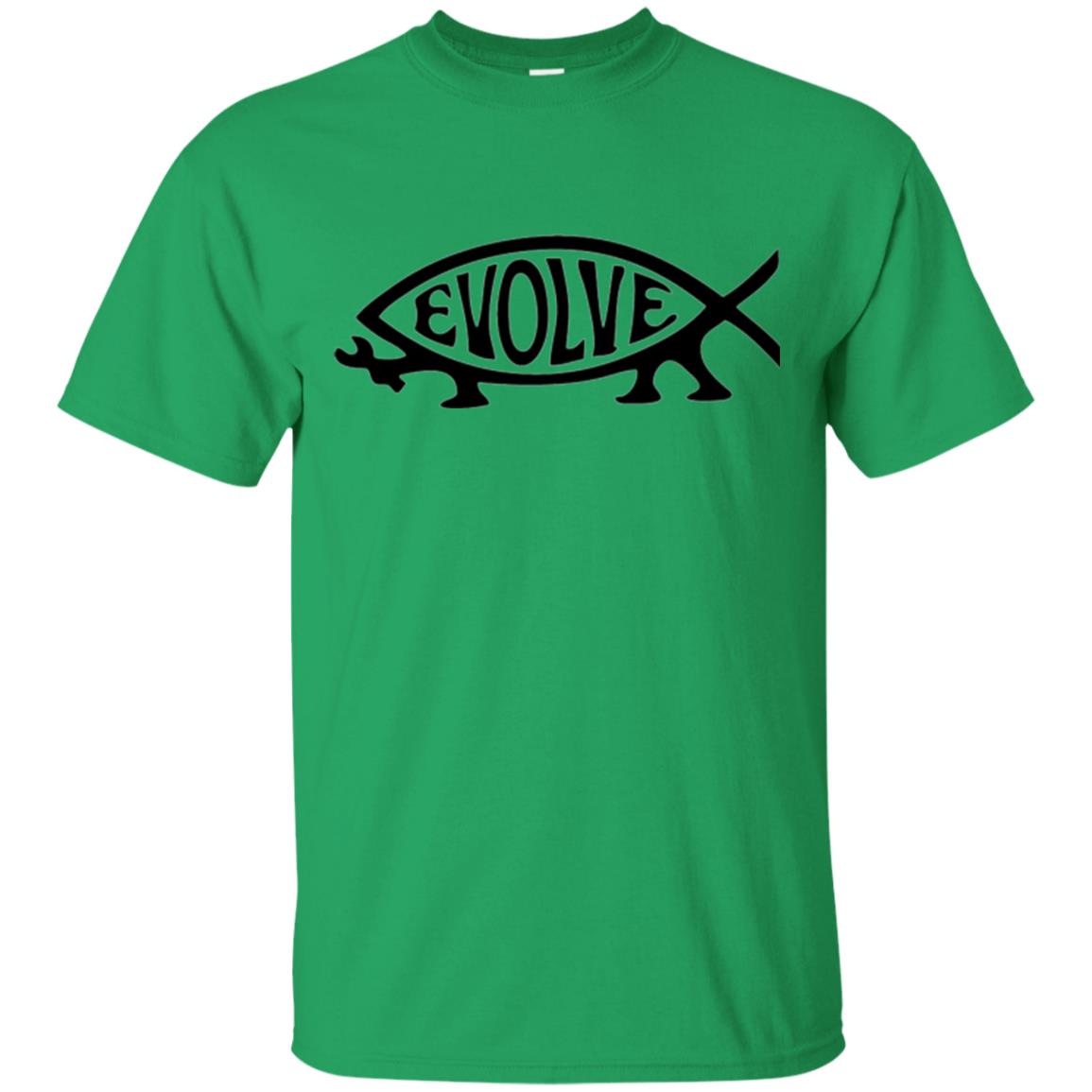 Darwin Evolution Evolve T-shirt Irish Green