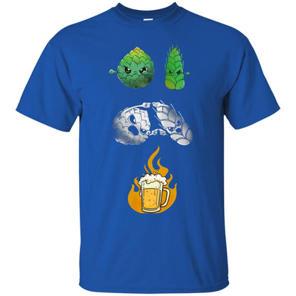 Beer Lover T-shirt Beer Fusion Flags Royal