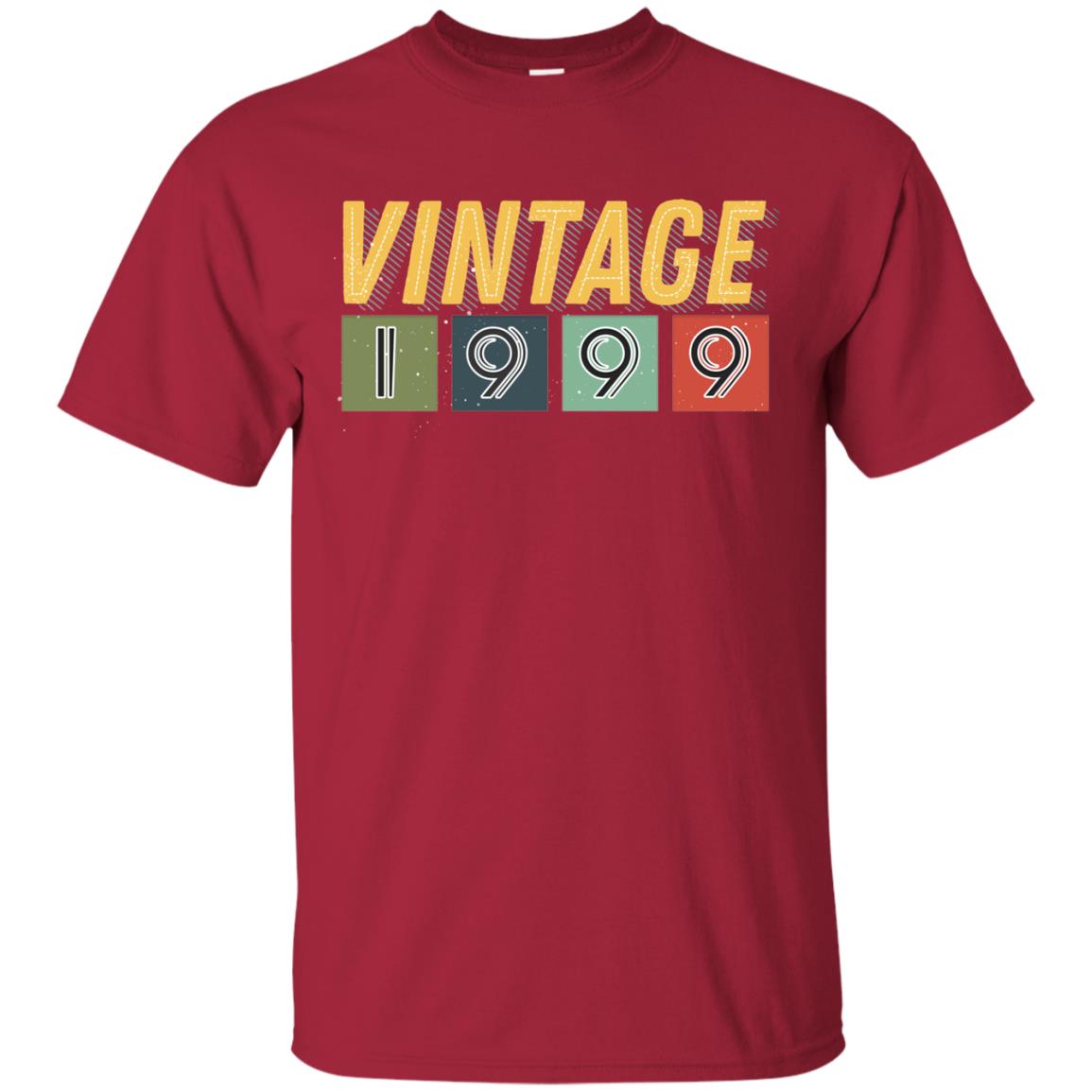 Vintage 1999 19th Birthday Gift Shirt For Mens Or Womens Cardinal