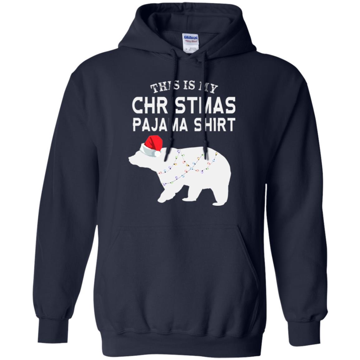 Polar Bear T-shirt This Is My Christmas Pajama Navy