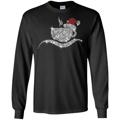 Coffee Glass Christmas Gift Drinking Lovers Shirt Black