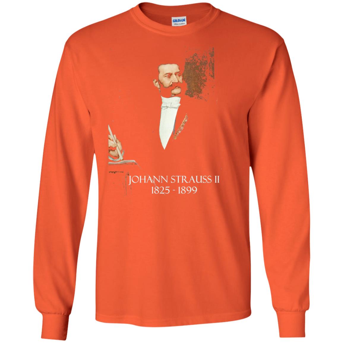 Musician T-shirt Johann Strauss Ii Orange