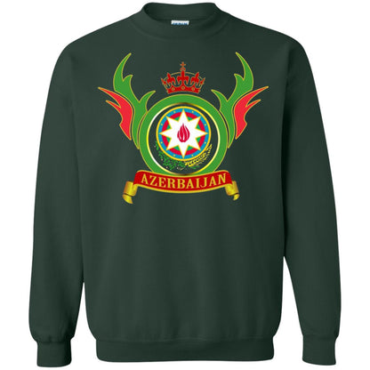 Azerbaijan Arms Coat Flag T-shirt Forest Green