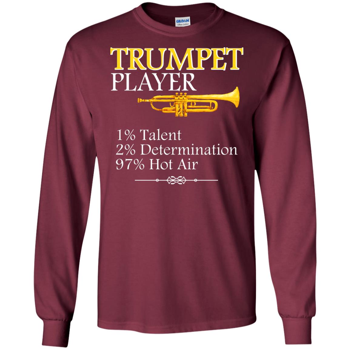 Trumpet Player Gift Shirt For Trumpet Lover Maroon