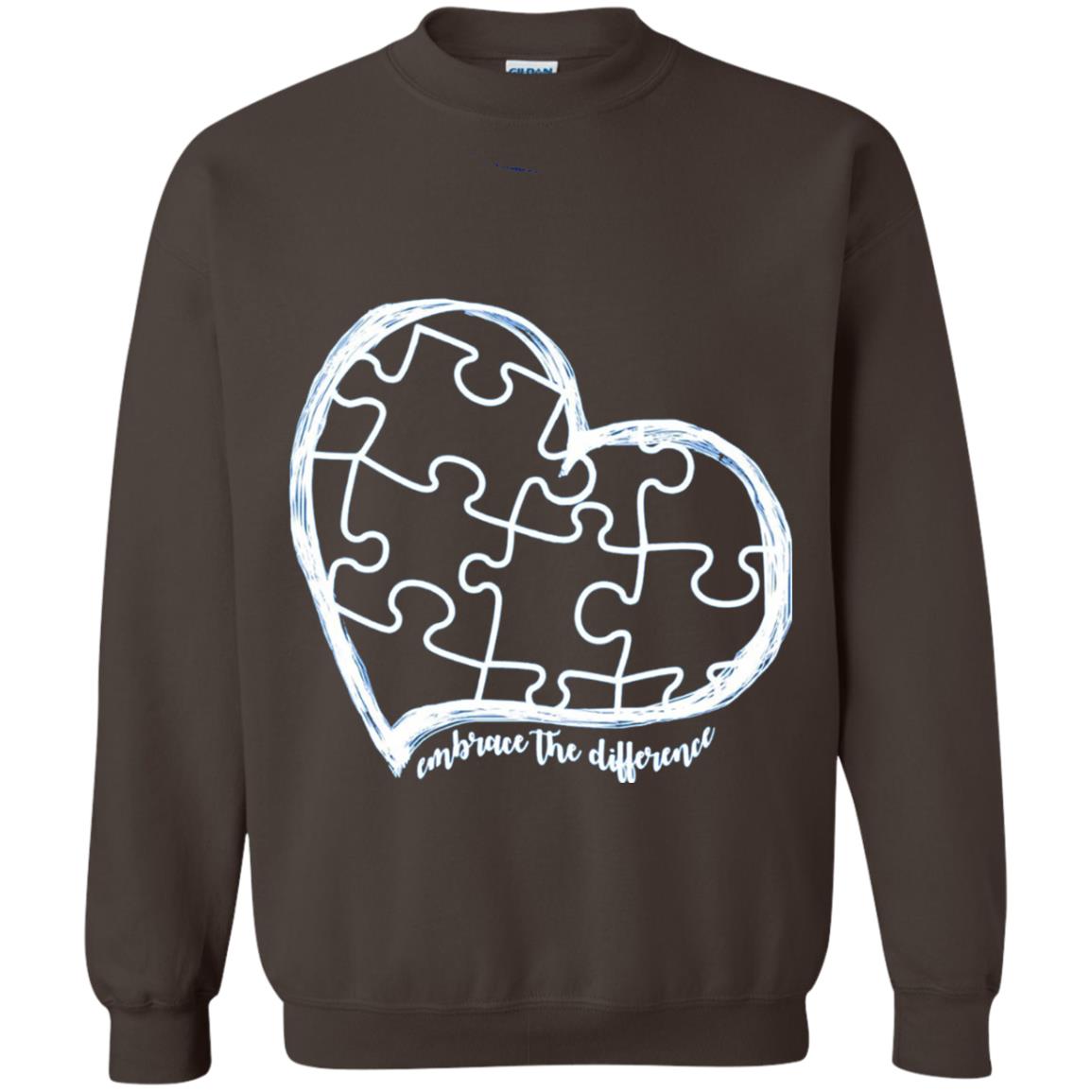 Autism Awareness Shirt Embrace Differences Dark Chocolate
