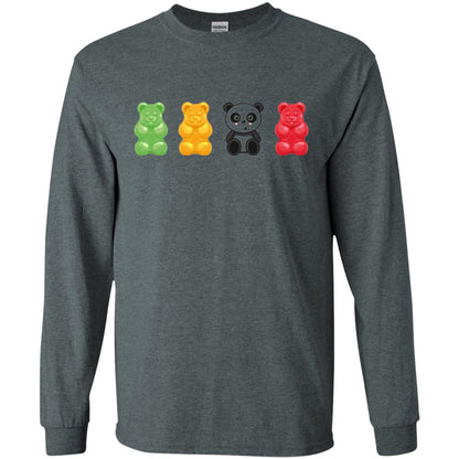 Bear Lover T-shirt Cute Panda Candy Bear Dark Heather