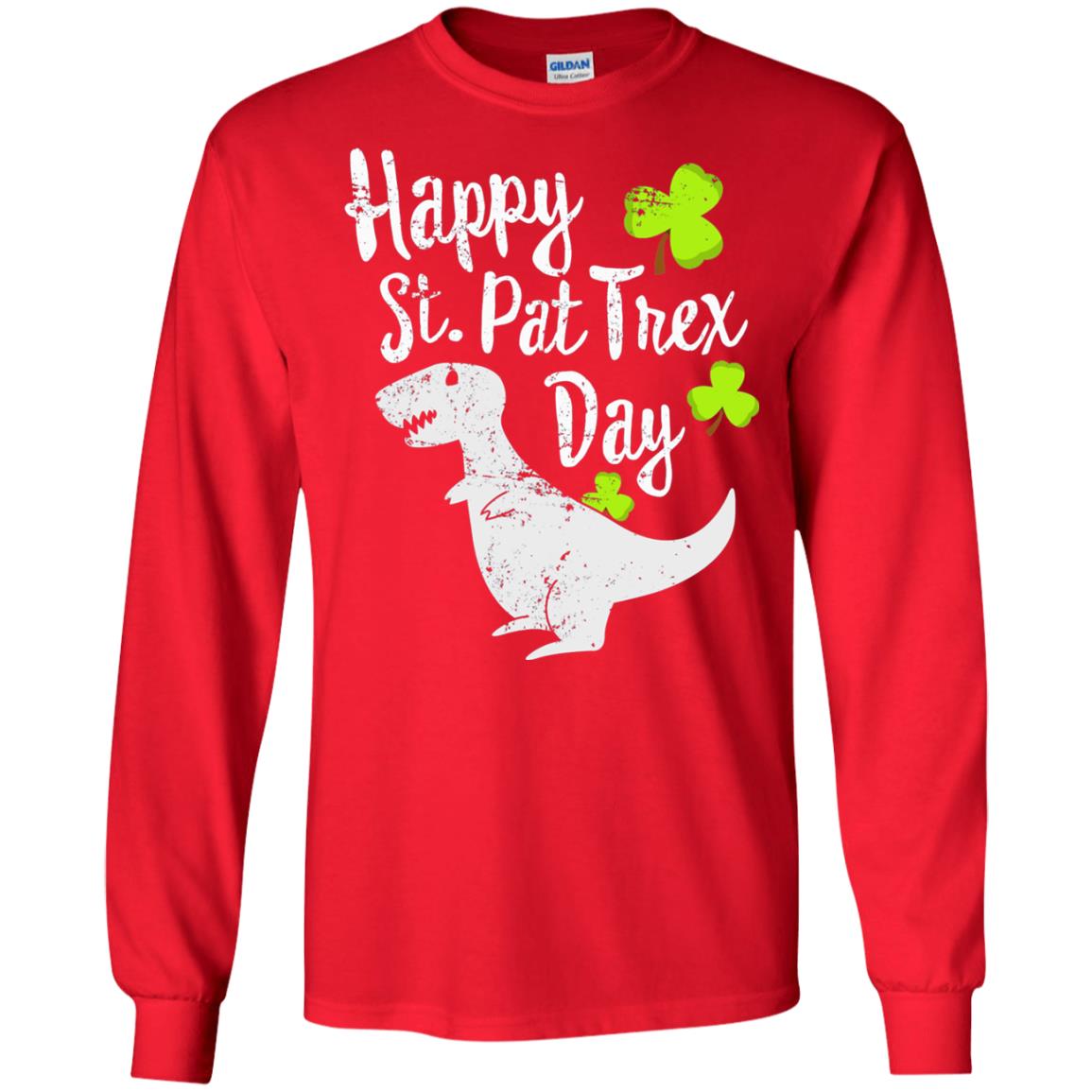 Pat T-rex Cute Stain Patricks Shirt Red