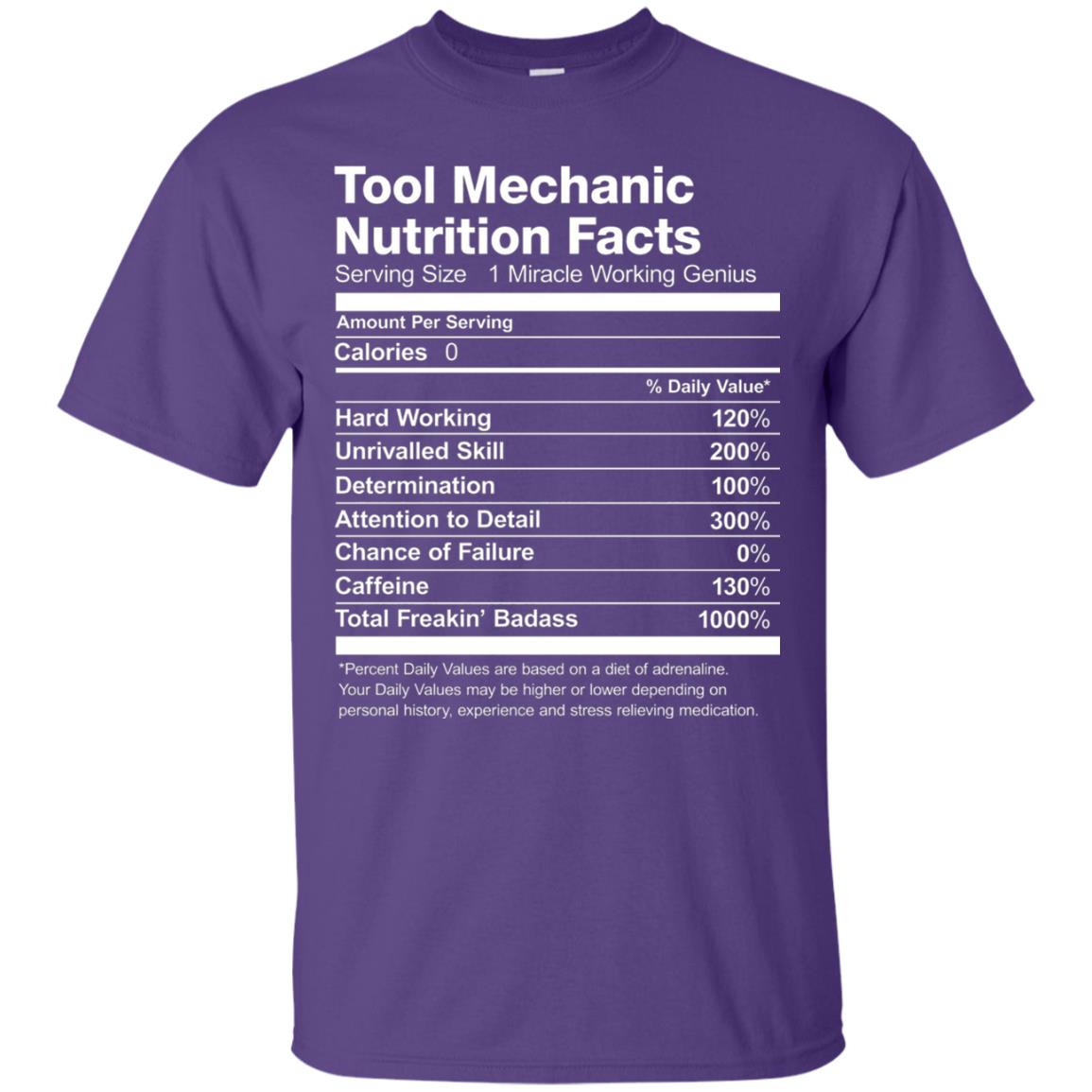 Tool Mechanic Uniform Funny T-shirt Purple