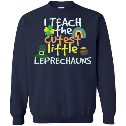 Cutest Little Leprechauns St. Patricks Day Teacher T-shirt Navy