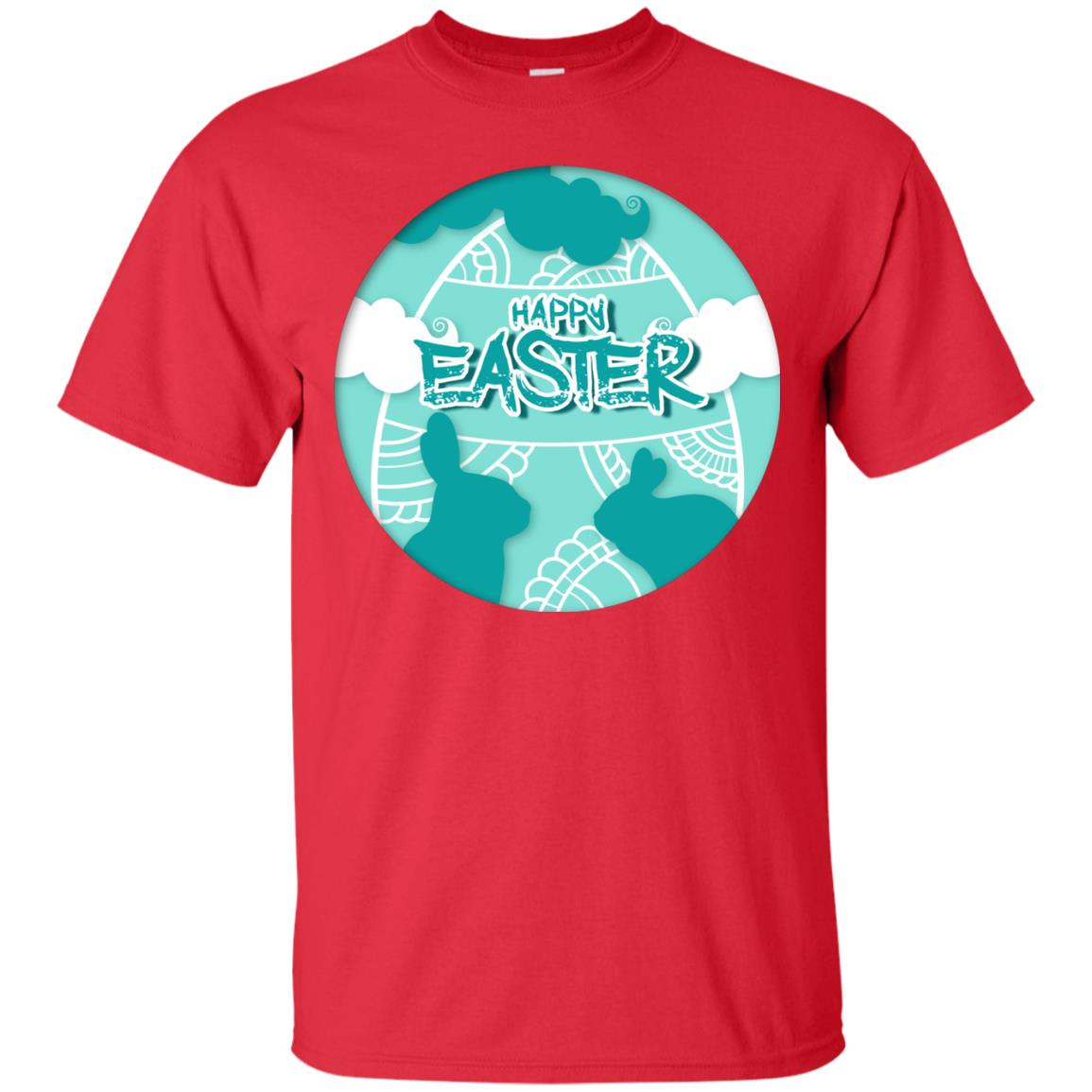 Happy Easter Day T-shirt Red
