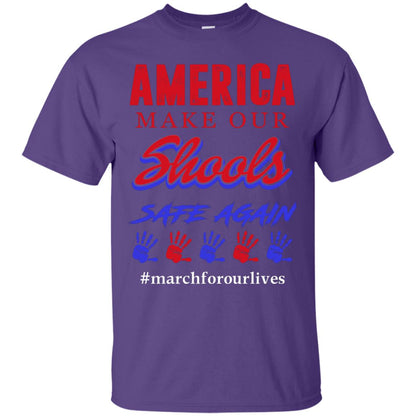 America Make Our Schools Safe Again Purple