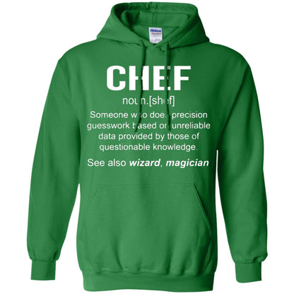 Funny Chef Meaning Shirt Chef Noun Definition Irish Green