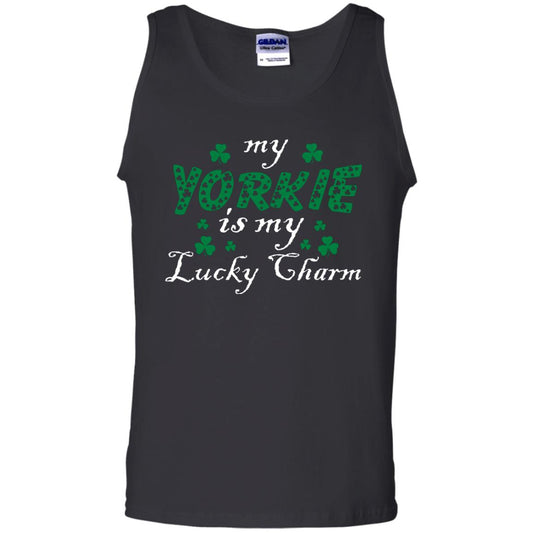 My Yorkie Is My Lucky Charm Saint Patrick's Day Shirt For Yorkie Lover Black