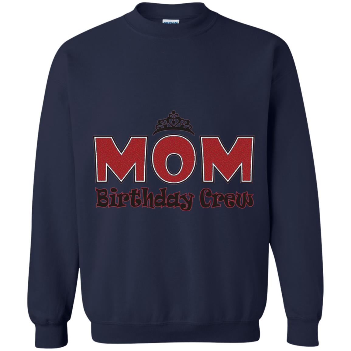 Mom Birthday Crew T-shirt Birthday Party Navy