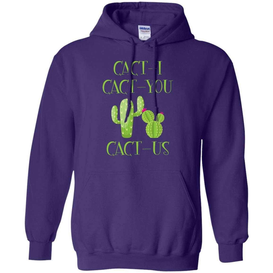 Cact I Cact You Cact Us Funny Cactus Lover Shirt Purple