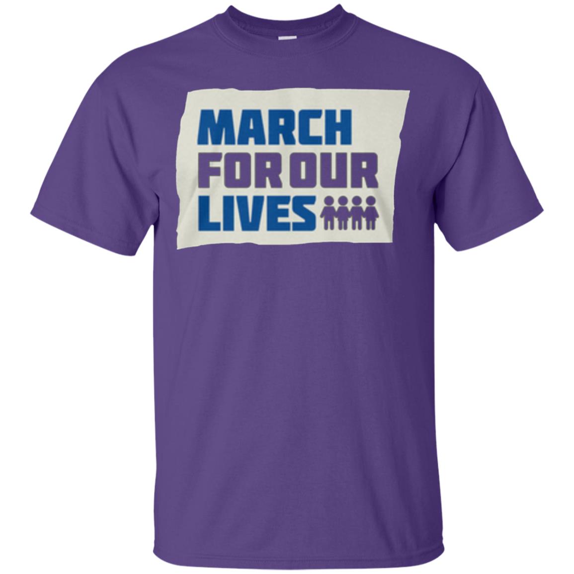 March For Our Lives Anti Gun T-shirt Purple