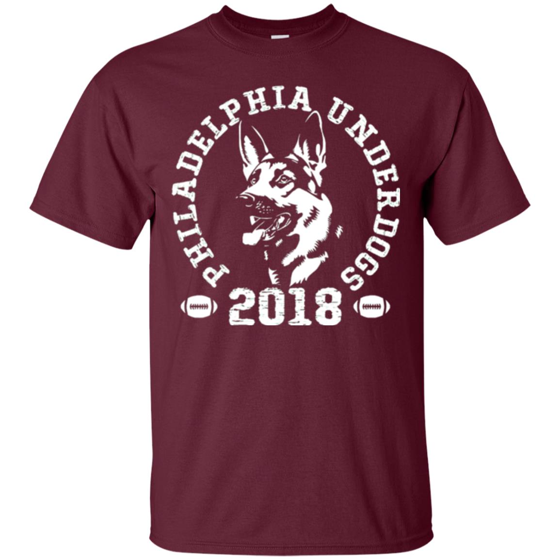 Dog Lover T-shirt Philadelphia Underdogs T-shirt Maroon