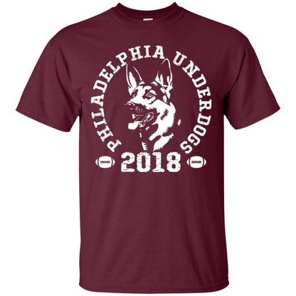 Dog Lover T-shirt Philadelphia Underdogs T-shirt Maroon