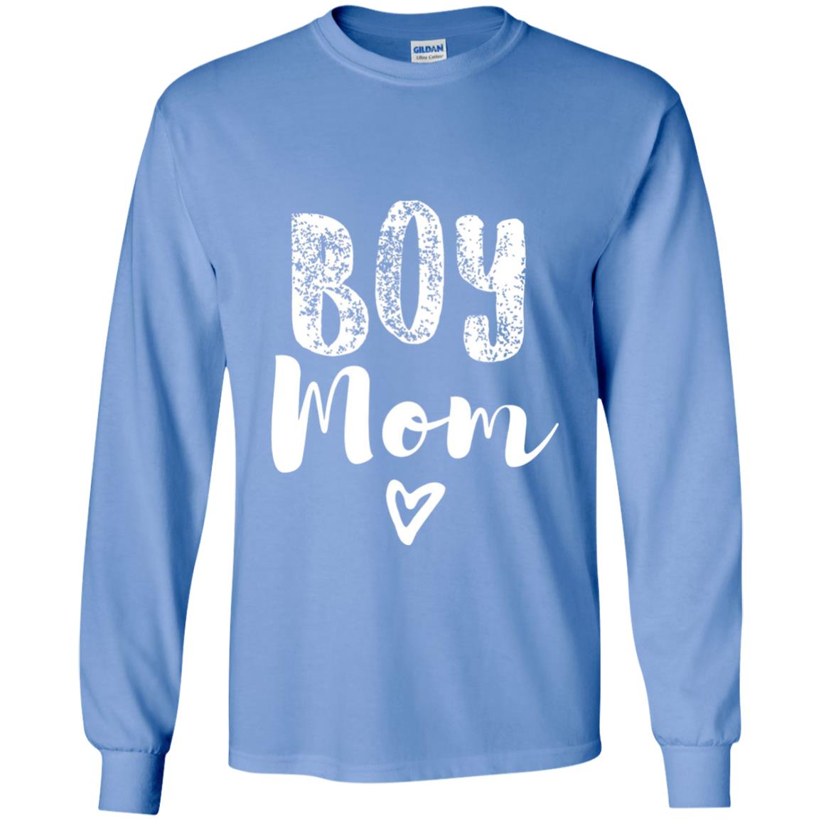Cute Boy Mom T-shirt Carolina Blue