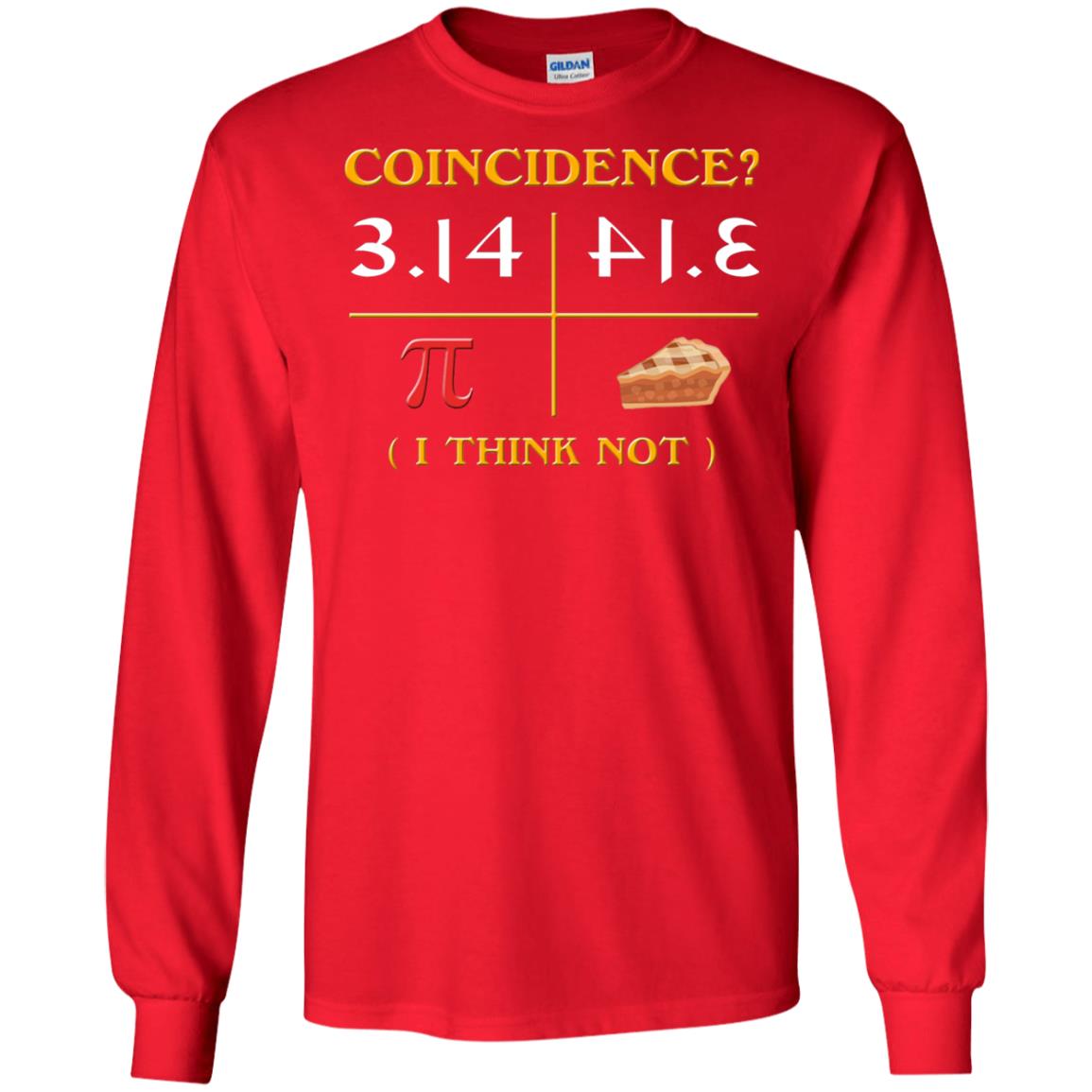 Pi Day 2018 Funny Pie Style T-shirt For Math Geeks Red