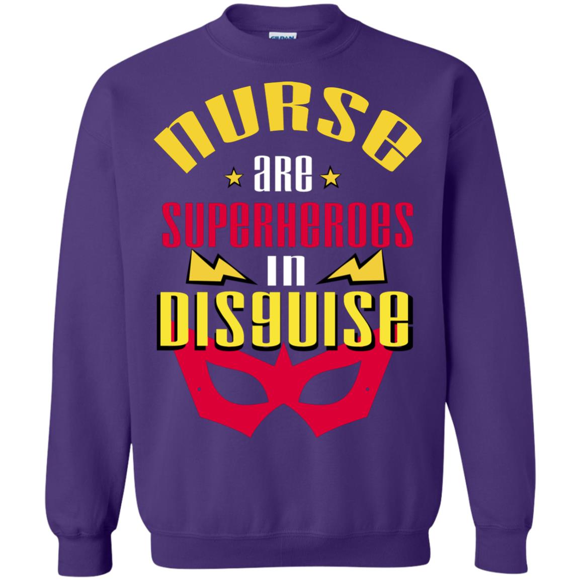 Nurse Are Superheroes In Disguise Movie Fan T-shirt Purple