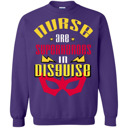 Nurse Are Superheroes In Disguise Movie Fan T-shirt Purple