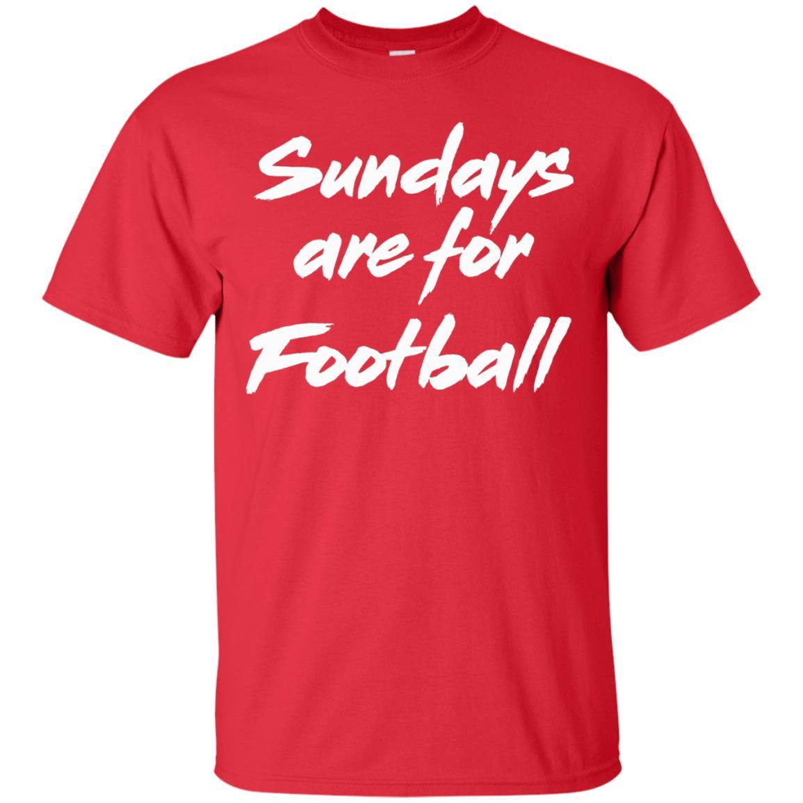 Football Lover T-shirt Sundays Are For Football Red