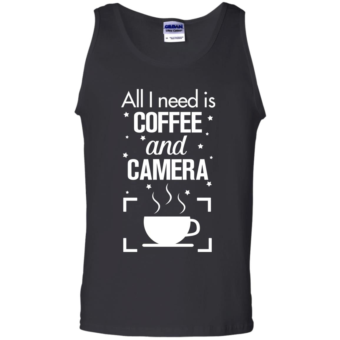 All I Need Is Coffee And Camera Shirt Black