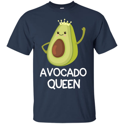 Avocado Queen Vegetarian Shirt For Girls Navy