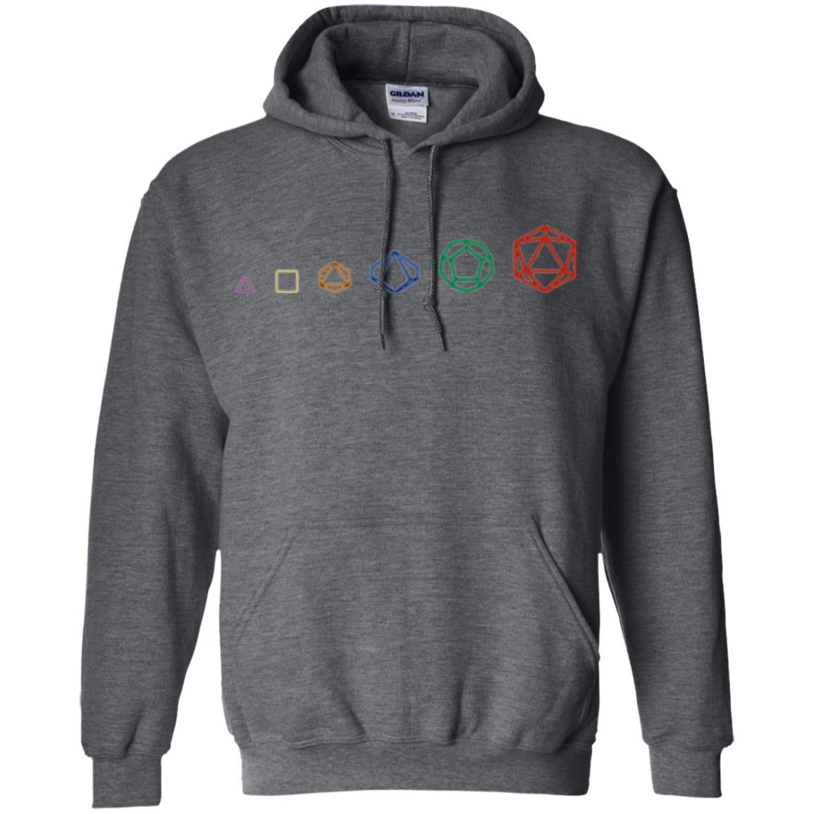 Gamer T-shirt D20 Dice Evolution Role T-shirt Dark Heather